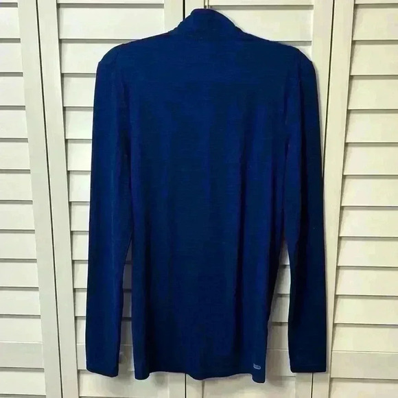Spyder Active 1/4 Zip Long Sleeve Pullover Size Small Blue - Picture 7 of 7